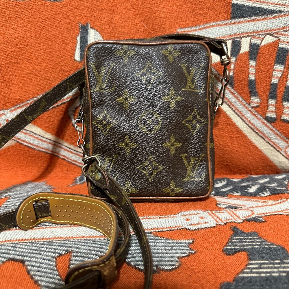 VINTAGE Louis Vuitton Brown Monogram Mini Danube Crossbody Bag